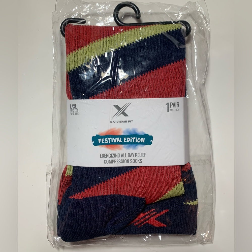 L/XL Extreme Fit compression socks Festival Edition
